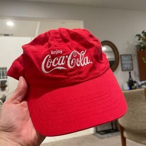 Coca Cola red hat. Velcro back